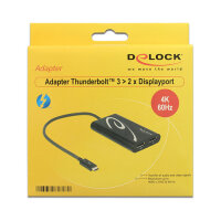 Delock Adapter Thunderbolt™ 3 Stecker > 2 x...