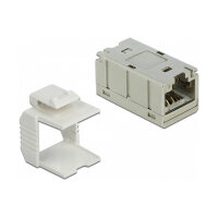 Delock Adapter RJ45 Buchse zu RJ45 Buchse kompakt Cat.6A Metall