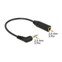 Delock Audiokabel Klinkenstecker 2,5 mm 3 Pin gewinkelt...