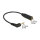 Delock Audiokabel Klinkenstecker 2,5 mm 3 Pin gewinkelt > Klinkenbuchse 3,5 mm 3 Pin