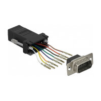 Delock D-Sub 9 Pin Stecker zu RJ45 Buchse Montagesatz...