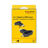 Delock 3 in 1 Monitoradapter mit USB-C™ /...