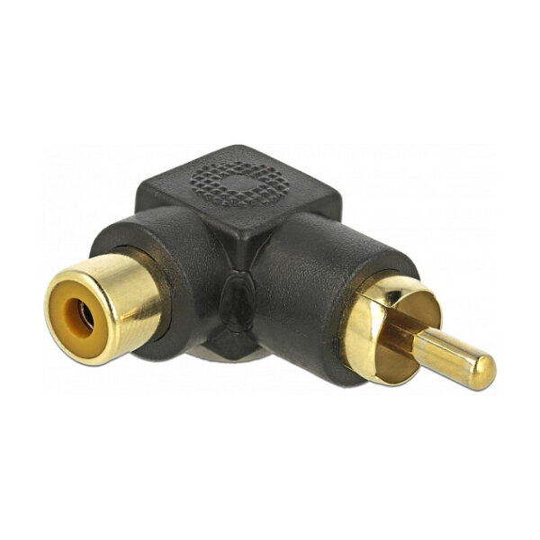 Delock Cinch Adapter Stecker zu Buchse gewinkelt