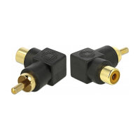 Delock Cinch Adapter Stecker zu Buchse gewinkelt