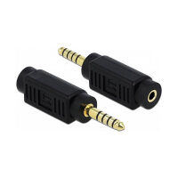 Delock Adapter Klinkenstecker 4,4 mm 5 Pin zu...