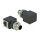 Delock Netzwerkadapter M12 A-kodiert 8 Pin Stecker zu RJ45 Buchse