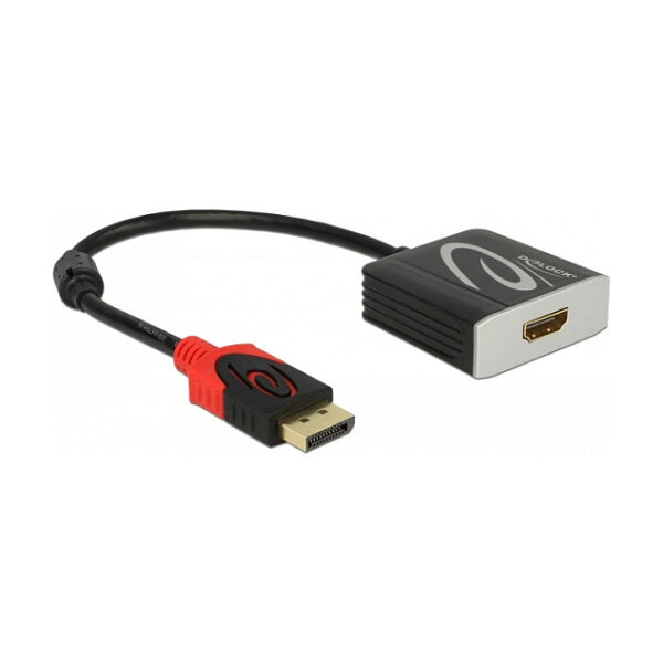 Delock Aktiver DisplayPort 1.4 zu HDMI Adapter 4K 60 Hz (HDR)