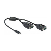 Delock Adapter USB Type-C™ zu 2 x Seriell RS-232...