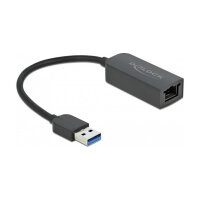 Delock USB Typ-A Netzwerk Adapter 2,5 Gigabit LAN 1 x RJ45 kompakt