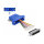 Delock Adapter D-Sub 25 Pin Stecker zu RJ45 Buchse Montagesatz blau