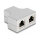 Delock RJ45 Splitter / T-Adapter 1 x RJ45 Buchse zu 2 x RJ45 Buchse Cat.5e STP