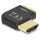 Delock HDMI Adapter Stecker zu Buchse 90° rechts gewinkelt 8K 60 Hz Metall