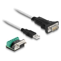 Delock Adapter USB 2.0 Typ-A zu 1 x Seriell RS-422/485...