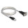 Delock Adapter USB 2.0 Typ-A zu 1 x Seriell RS-422/485 Stecker mit 6 Pin Terminalblock Adapter 5 V 1,8 m