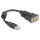 Delock Adapter USB 2.0 Typ-A zu 1 x Seriell RS-232 D-Sub 9 Pin Stecker mit Ferritkern 0,25 m