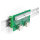 Delock RJ45 2 x Buchse zu 2 x Terminalblock mit Drucktaster für Hutschiene