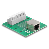 Delock RJ45 Buchse zu Terminalblock mit Drucktaster...