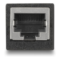 Delock Adapter RJ45 Buchse zu RJ45 Buchse Cat.6 schwarz
