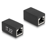 Delock Adapter RJ45 Buchse zu RJ45 Buchse Cat.6 schwarz