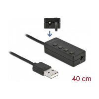 Delock USB Headset und Mikrofon Adapter mit 2 x 3,5 mm Klinkenbuchse für Windows und Mac OS