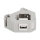 Delock Hutschienenadapter mit Keystone USB 2.0 Typ-A Buchse zu USB 2.0 Typ-A Buchse