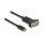Delock Adapter USB Type-C™ zu 1 x Seriell RS-232 D-Sub 9 Pin Stecker mit Muttern 1 m