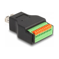 Delock USB 3.2 Gen 1 Typ-A Buchse zu Terminalblock...