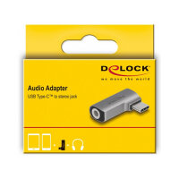 Delock Audio Adapter USB Type-C™ Stecker zu 3,5 mm 4 Pin Klinkenbuchse
