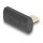 Delock USB Adapter 40 Gbps USB Type-C™ PD 3.1 240 W Stecker zu Buchse gedreht gewinkelt links / rechts 8K 60 Hz