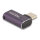Delock USB Adapter 40 Gbps USB Type-C™ PD 3.1 240 W Stecker zu Buchse gewinkelt links / rechts 8K 60 Hz Metall