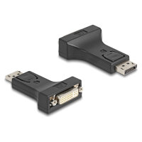 Delock Adapter DisplayPort 1.1 Stecker zu DVI Buchse Passiv schwarz