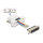 Delock D-Sub 25 Pin Stecker zu RJ12 Buchse Montagesatz weiß