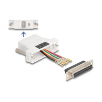 Delock D-Sub 25 Pin Buchse zu RJ45 Buchse Montagesatz...
