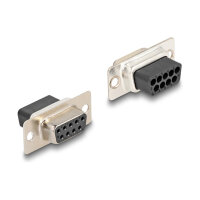 Delock D-Sub 9 Pin Buchse zu RJ12 Buchse Montagesatz...