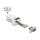 Delock D-Sub 9 Pin Buchse zu RJ12 Buchse Montagesatz weiß