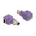 Delock M12 Adapter A-kodiert 8 Pin Stecker zu RJ45 Buchse Cat.5e mit Befestigungsloch gerade orange