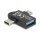 Delock Adapter USB 10 Gbps 2 in 1 USB-A Buchse zu USB Type-C™ Stecker + USB Micro-B Stecker OTG