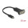 Delock Adapter USB Type-C™ zu 1 x Seriell RS-232 D-Sub 9 Pin Stecker mit Muttern 25 cm