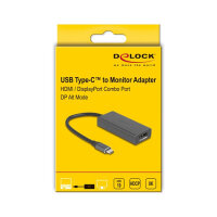 Delock USB Type-C™ Adapter zu Combo HDMI / DisplayPort Buchse 8K