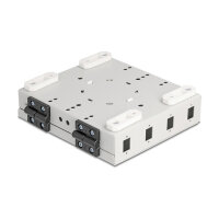 Delock LWL Wandbox für 4 x SC Simplex oder LC Duplex Adapter Metallgehäuse