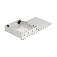 Delock LWL Wandbox für 4 x SC Simplex oder LC Duplex Adapter Metallgehäuse