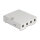 Delock LWL Wandbox für 4 x SC Simplex oder LC Duplex Adapter Metallgehäuse