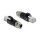 Delock M12 Adapter X-kodiert 8 Pin Stecker zu RJ45 Stecker schwarz