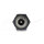 Delock Hohlstecker Adapter DC 5,5 x 2,1 mm Buchse auf Buchse mit Gewinde gewinkelt 90°