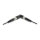 Delock Hohlstecker Adapter DC 5,5 x 2,5 mm Buchse auf Buchse mit Gewinde gewinkelt 90°