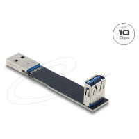 Delock USB 10 Gbps Adapter USB Typ-A Buchse zu Stecker gewinkelt 90°