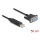 Delock USB 2.0 zu Seriell RS-232 Adapter Sub-D 9 Buchse mit Schrauben kompaktem Steckergehäuse 50 cm FTDI