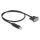 Delock USB 2.0 zu Seriell RS-232 Adapter Sub-D 9 Buchse mit Schrauben kompaktem Steckergehäuse 50 cm FTDI