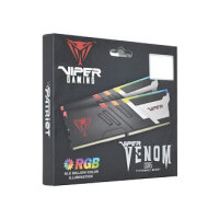 64 GB Patriot DIMM 5200 (2x 32 GB) Dual-Kit (schwarz, PVVR564G520C40K, Viper Venom RGB, INTEL XMP)