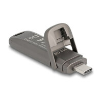 STICK DELOCK USB 20 Gbps USB-C Speicherstick 512GB Lesegeschwindigkeit 1980mB/s - Metallgehuse
